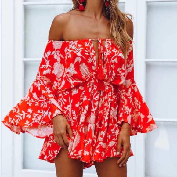 Hello Molly Floral Romper - Picture 1 of 3